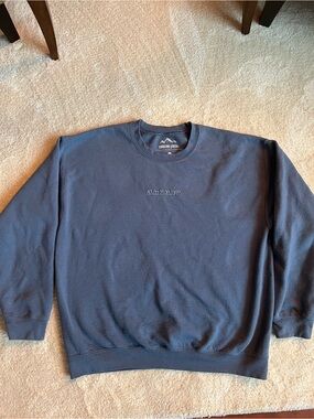 Classic Navy Crewneck Sweatshirt -
